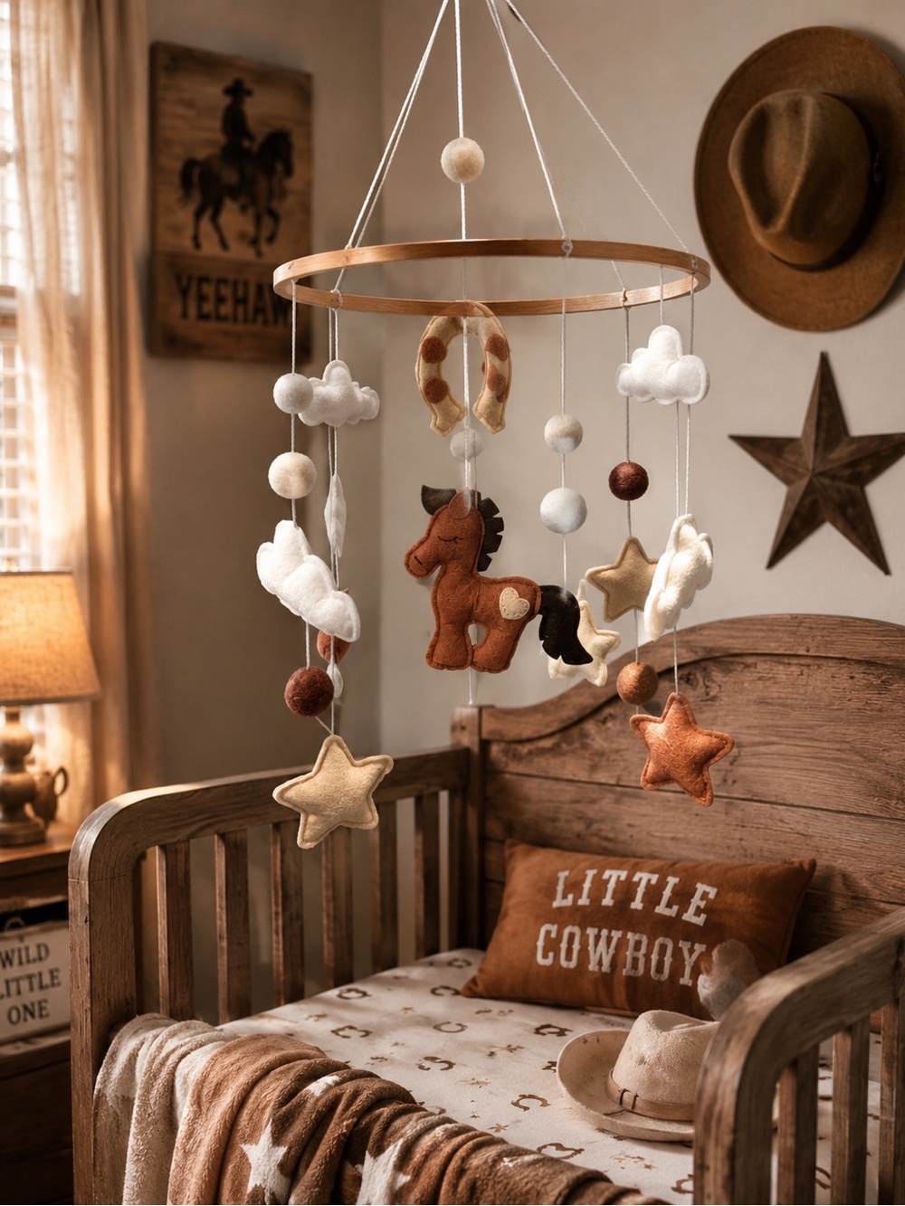 Western Cowboy Horse Baby Mobile - Unbranded